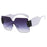 Vintage Rimless Square Sunglasses Women Men Wide Leg Big Frame Sun Glasses Shades UV400 Oculos Gafas De Sol Luxury Brand