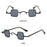 Fashion Small Square Sunglasses Ultra Light Metal Frame Hip Hop Punk Sun Glasses Candy Color Sunglasses Shades for Women Men