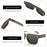 ZENOTTIC Gafas de sol retro rectangulares para hombre y mujer, polarizadas con protección UV400, clásicas, a la moda para conducir