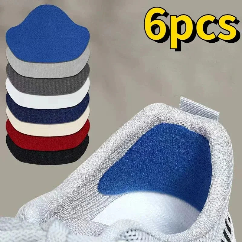 4/6 Paires de patchs de réparation de chaussures, protège-talons, anti-usure, trou de fixation, patchs de réparation autocollants, doublure de soin des pieds pour semelle intérieure