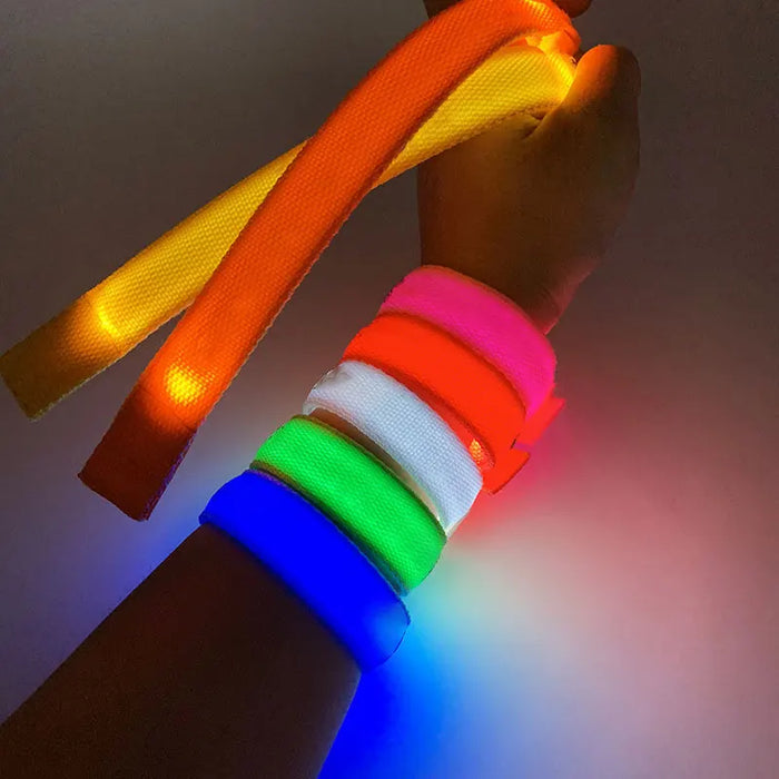 YOMDID Led Luminous Bracelet Concert Party Bar Luminous Bracelet LED Luminous Sports Wrist Strap Perform Bar Party Supplies