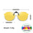 VIVIBEE Flip Up Clip On Night Vision Glasses Polarized Men Driving Yellow Sunglasses Women UV400 Fishing Universal Clips