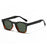 Women Square Sunglasses Men Punk Shades UV400 Retro Rivets Decoration Trending Sun Glasses Clear Lens Frame