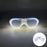 Nouvelles lunettes lumineuses LED sans fil pour festival, rave, soirée, lunettes de soleil mosaïque lumineuses néon, lunettes de club disco