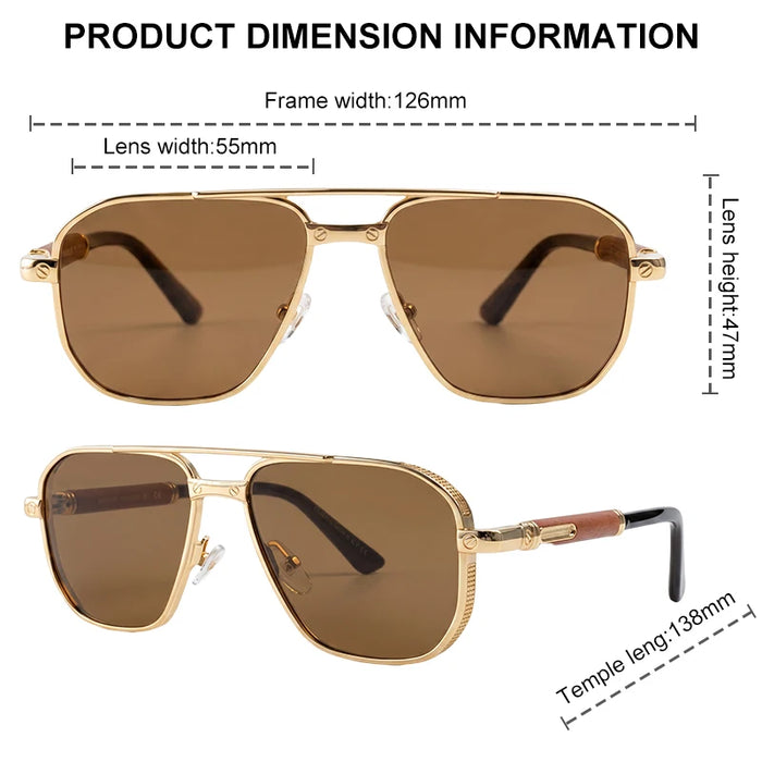 Square Punk Metal Frame Sunglasses Men 2026 Luxury Designer Vintage Steampunk Double Bridge Hip Hop Sun Glasses Outdoor Shades