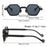 New Hippie Small Round Square Sunglasses Men Women Retro Steam Punk Glasses Vintage Gradient Driving Glasses UV400