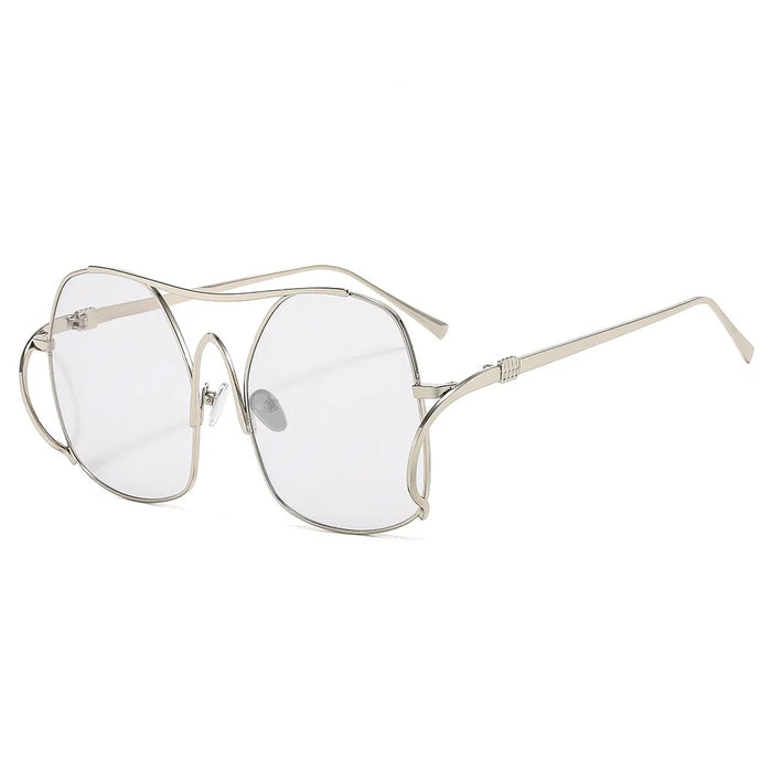 Nouvelles Lunettes de Soleil Ovales de Luxe à Dégradé pour Femmes 2025 Personnalité Double Pont Cadre Design Avancé Lunettes Hommes Tous Styles UV400