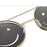 Gafas de sol abatibles con cara sonriente a la moda para mujer, estilo océano, puente nasal ajustable, protección UV400