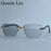Square Rimless Punk Sunglasses Men 2026 Luxury Brand Photochromic Eyeglasses Change Color Sun Glasses For Male Eyewear Shades
