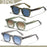 1/2/3 Pcs Wholesale New Square Retro Sunglasses Men Fashion Punk Sun Glasses Women Travel Eyewear Lunette De Soleil Femme UV400