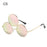 Novel Third Eye Round Metal Frame Sunglasses Chinese Style Erlang God Three Eyes Glasses Funny Party Halloween Cosplay Glasses