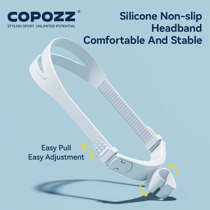 COPOZZ Front Head Swimming Training Snorkel Silicone Mouthpiece Junior Swimmers Full Dry Diving Equipment For Female Male Youth