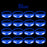 20-100PCS Music&Sound Activated Light up Bracelets Glow Bracelets Rhythmic Led Bracelet Luminous Bracelet Wedding Accessories