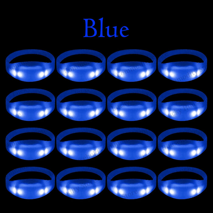 20-100PCS Music&Sound Activated Light up Bracelets Glow Bracelets Rhythmic Led Bracelet Luminous Bracelet Wedding Accessories