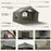 12'x10'Inflatable Camping Tent with Rainfly/Canopy for 4-6 Person,4 Season Blow up Tent with Pump Waterproof Easy Setup Air Tent
