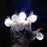 Anillo de luz LED blanca, anillos de goma suave intermitentes con baches, juguetes luminosos para fiestas rave o bodas, anillos que brillan en la oscuridad