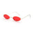 1PC Vintage Small Frame Shades Retro Oval Black Sunglasses Unisex Luxury Brand Designer Pink Sun Glasses Female Travel Eyewear
