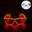 Nouvelles lunettes lumineuses LED sans fil pour festival, rave, soirée, lunettes de soleil mosaïque lumineuses néon, lunettes de club disco