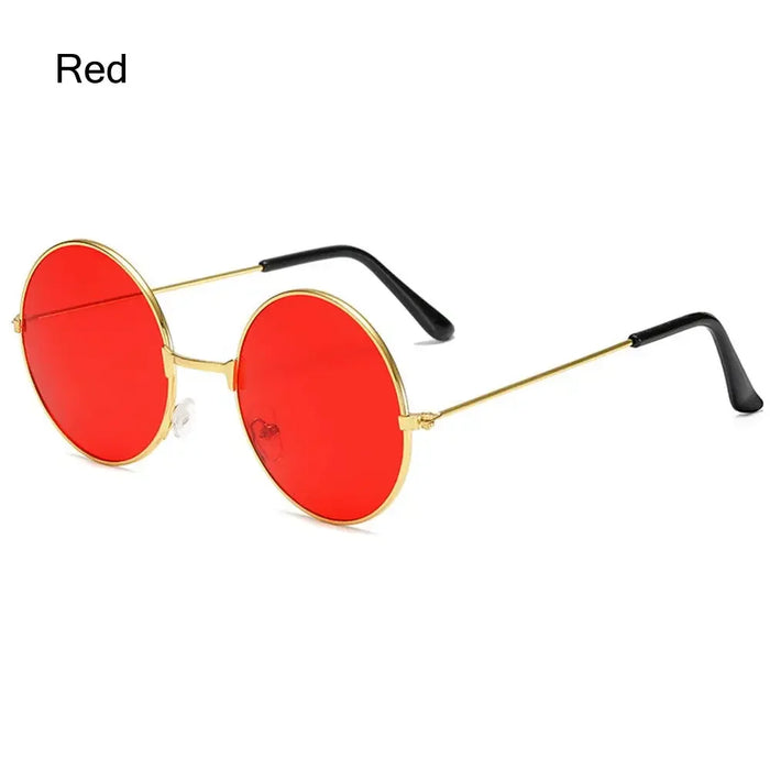 Novel Third Eye Round Metal Frame Sunglasses Chinese Style Erlang God Three Eyes Glasses Funny Party Halloween Cosplay Glasses