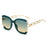 Luxury Square Sunglasses  Women UV400 Retro Brand Chain Metal Frame Shades Summer Sun Glasses for Female