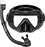Dry Top Anti-Leak Snorkel Set, Adult Anti-Fog Tempered Glass Mask SoftSiliconeSnorkelTubeforOceanSnorkelingSwimmingBeachVacation