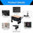 Large Weight Capacity Heavy Duty Wagon Cart Folding Wagon for Outdoor Garden Beach wagon Camping Equipment with Cup Holders
