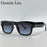 Lunettes de soleil rétro steampunk carrées photochromiques pour hommes, marque de luxe, design oversize, monture épaisse, rivet, lunettes de soleil pour homme