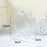 Bolsa de almacenamiento para muñecas en pareja, de PVC transparente con cremallera, organizador a prueba de polvo para muñecas de peluche, estuche de exhibición, mochila exterior, bolsa colgante
