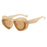 NEW Punk Oval Sunglasses 2000'S Women Men Y2K Hip Hop Luxury Brand Square Sun Glasses UV400 Unisex Shades Eyewear