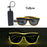 Lunettes lumineuses pour artistes de boîte de nuit Lunettes LED Fête Danse Rave Noël 6V LED Lunettes de soldat futuristes Lumières néon