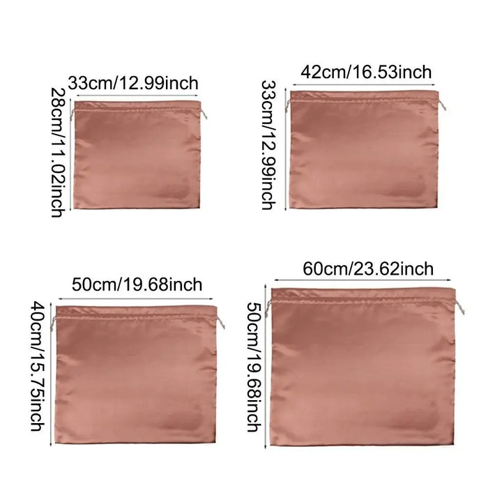 Bolsas guardapolvo para bolsos de mano, fundas de tela de seda gruesa, bolsas de almacenamiento con cordón para bolsos de mano, carteras, zapatos, botas, a prueba de polvo