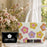 Fashion M-Mary Quant Storage Bags 2-Piece Canvas Tote Bag Set with Zipper Pouch Large Capacity Shopping Travel Bag