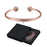 Vinterly Pure Copper Bracelets Magnetic Shiny Adjustable Bangles Arthritis Pain Relief Health Magnet Jewelry Anti Radiation