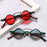 New Hippie Small Round Square Sunglasses Men Women Retro Steam Punk Glasses Vintage Gradient Driving Glasses UV400