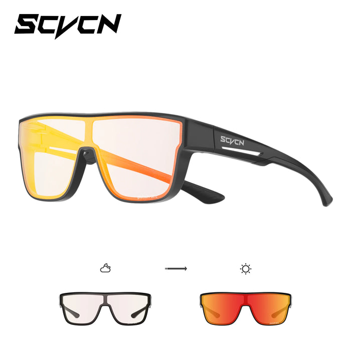 SCVCN Glasses Designed to Be Worn over Prescription Photochromic Road Bicycle Sports Outdoor Cycling Sunglasses HiKing Eyewear