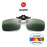 VIVIBEE Classic Flip Up Clip on Sunglasses Fishing Men Square Polarized Lens Night Vision Driving UV400 Women Glasses