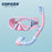 COPOZZ Kids Diving Mask Full Face HD Anti Fog Scuba Mask Underwater Snorkel Mask Set Children Swimming Snorkel Diving Equipment