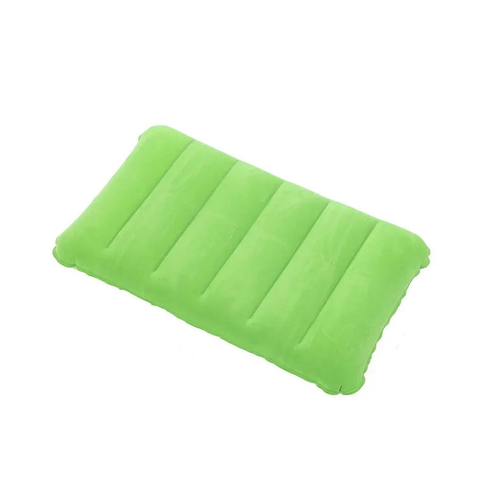Almohadas de colchón de aire de 47x30cm Cojín para dormir de camping al aire libre Almohadas inflables cuadradas plegables Respaldo de viaje Reposacabezas de avión grande