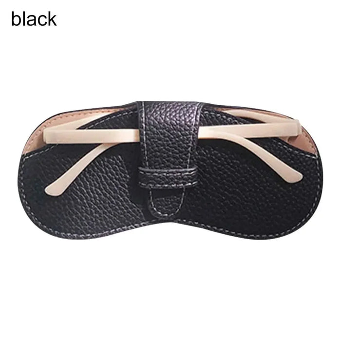 2023 Fashion Simple Portable Glasses Bag PU Leather Sunglasses Box Storage Bag Anti Pressure Eyeglasses Protective Cover