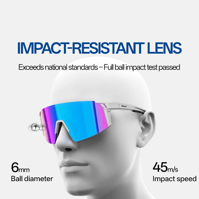 SCVCN Outdoor Sports Polarized Sunglasses Men Women UV400 Protection Eyewear Road Running Drving Fishing Goggles Cycling Glasses