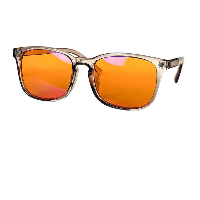 Red Lens 100% blue light Blocking Glasses, Orange Lens Anti fatigue Glasses Fashion Glasses Women Man Computer Gaming Glasses