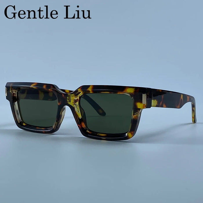 Photochromic Steampunk Square Sunglasses Men 2026 Luxury Designer Vintage Punk Sun Glasses Hip Hop Streetwear Driving Eyewear