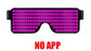 Gafas de Fiesta LED Bluetooth con Control de Aplicación, Idiomas Personalizados, Carga USB, Gafas Luminosas Intermitentes, Gafas de Sol para Conciertos de Navidad