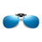 VIVIBEE Rimless Pilot Flip Up Clip on Sunglasses Oversized Men Polarized Clips Aviation Big Size Driving Women UV400 Glasses