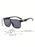 VIOLA MAG Flat Integrated Glasses, High-Quality Square Unisex, Trendy for Daily Travel and Leisure Decoration, with Glasses Bag