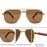 Square Punk Metal Frame Sunglasses Men 2026 Luxury Designer Vintage Steampunk Double Bridge Hip Hop Sun Glasses Outdoor Shades