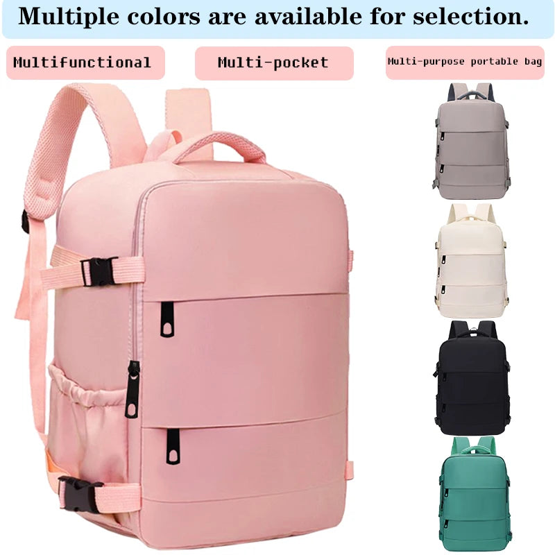 Everyday Versatile Water-resistant Laptop Backpack Trendy Unisex Design, Side Pockets for Water Bottle and Small Accessories