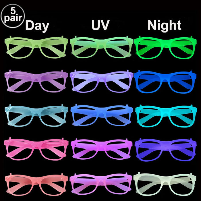 6 12 24 30 Pièces de fournitures de fête néon Chapeaux formels néon phosphorescents à la lumière UV Chapeau fluorescent Décorations de fête à lumière UV pour adultes