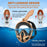 XIAOTREE Full Face Snorkel Mask with Detachable Camera Mount,Snorkeling Swimming Diving Mask Wide View Anti-Fog Anti
