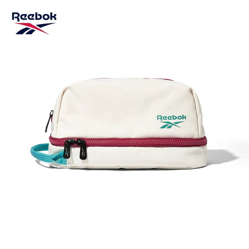 Trousse de toilette de sport minimaliste et légère pour femme REEBOK, sac de voyage imperméable pour maquillage et produits de toilette, blanc